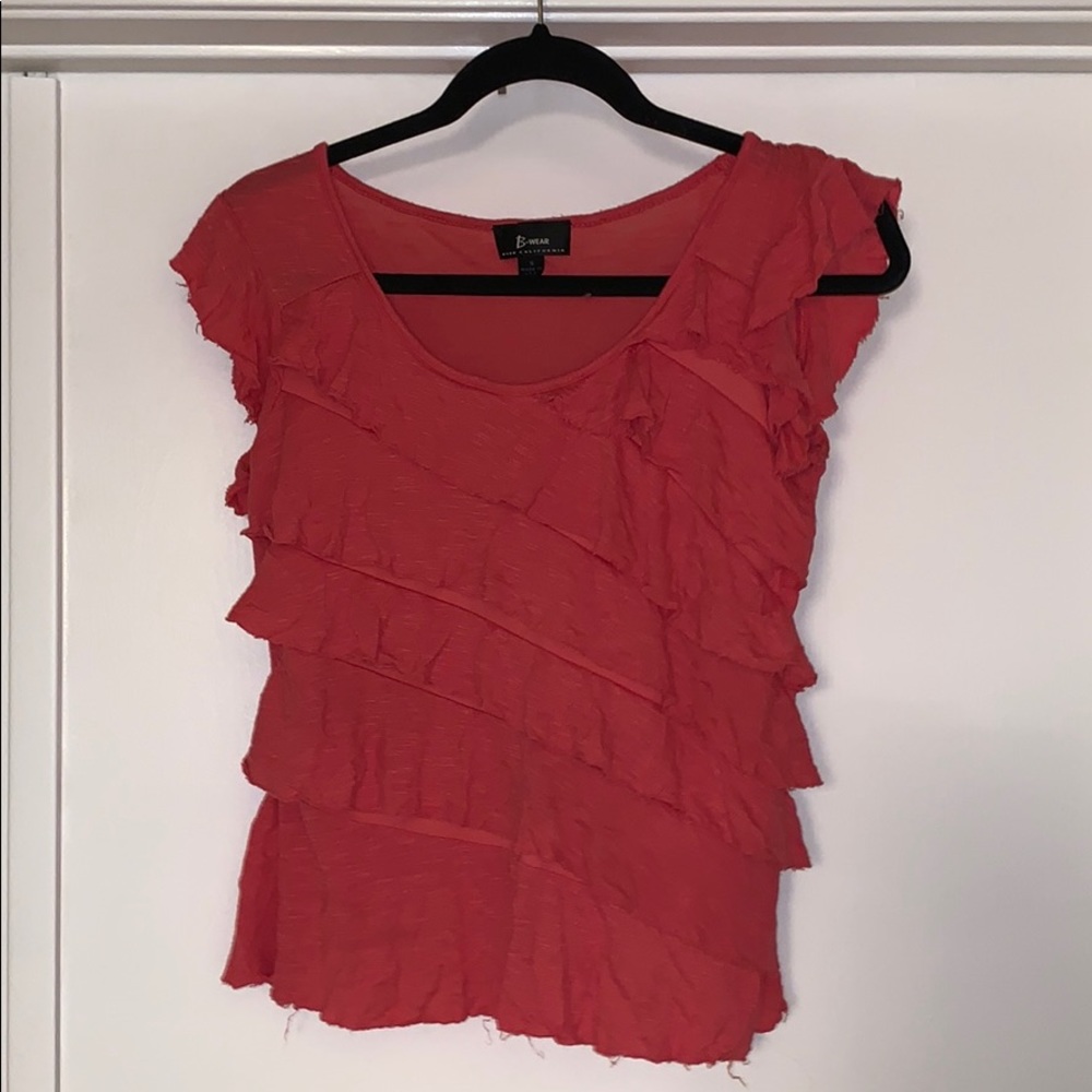 Coral blouse